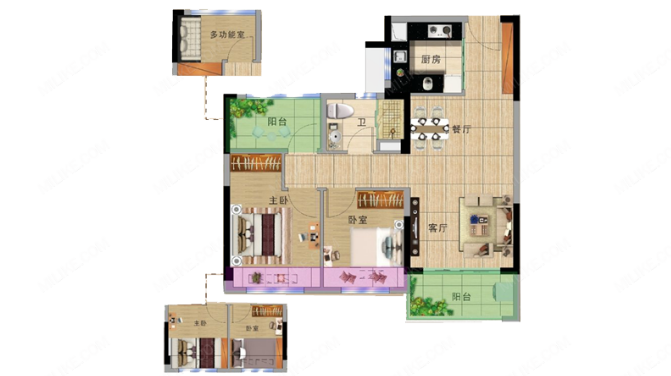 碧桂园北站华府 户型图