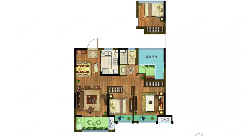 新江北孔雀城 户型图