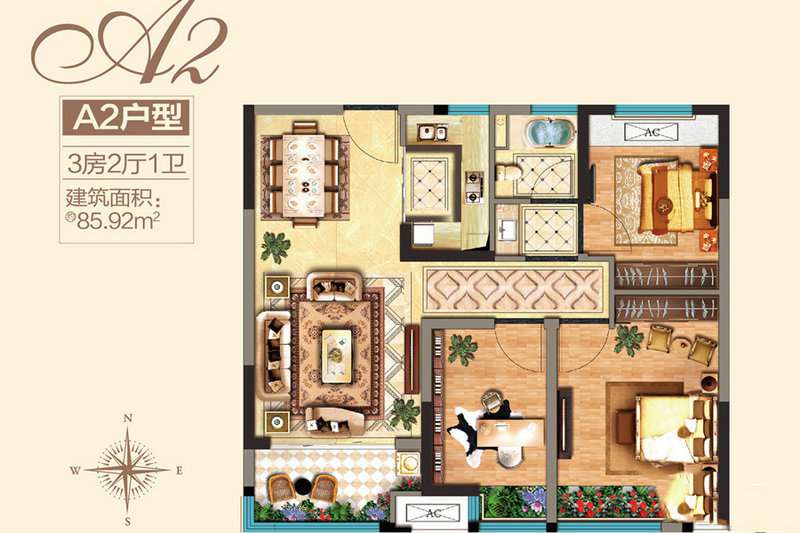 明发江湾新城 户型图