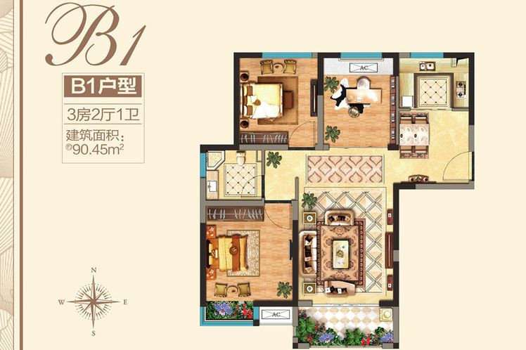 明发江湾新城 户型图