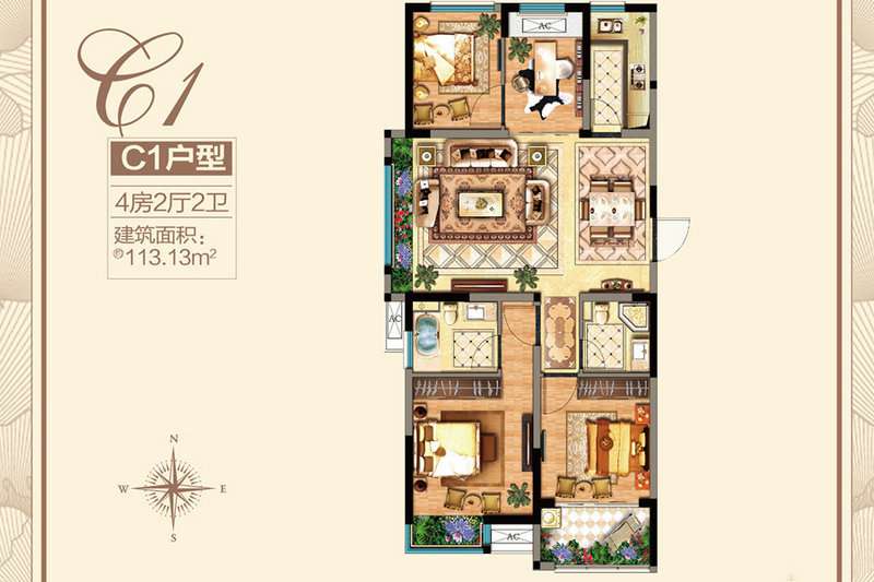 明发江湾新城 户型图