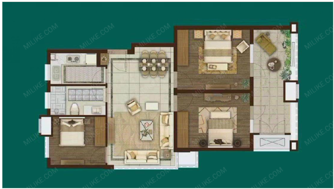 朗诗万都玲珑樾 户型图