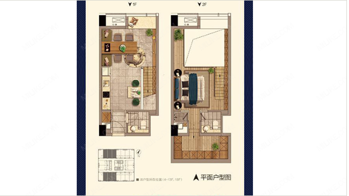 绿城深蓝MIX悦享家 户型图